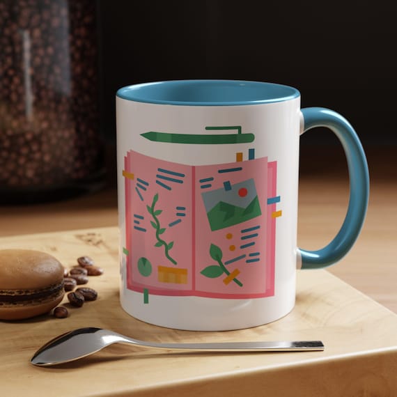 Creative Journal Coffee Mug: Gift for Writers & Artists
