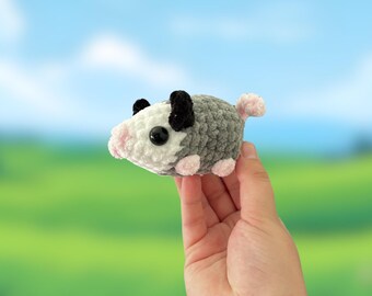 Opossum Crochet Plushie
