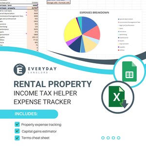 Rental property Income tax expense tracker (US)