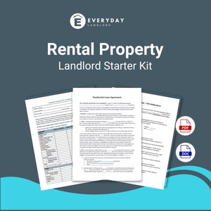 Residential Rental Lease Landlord Template Bundle