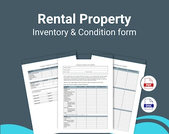 Rental Property Inventory & Condition Move-in/Move-out Checklist