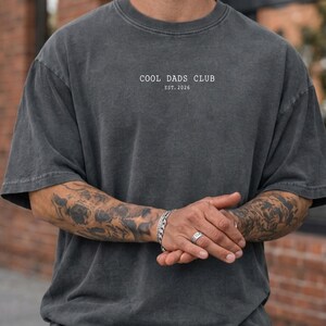 Cool Dads Club Shirt Comfort Colors®: Fathers Day Gift, Custom Dad Est Shirt, Minimalist dad Tee, Pregnancy Announcement New Dad Gift