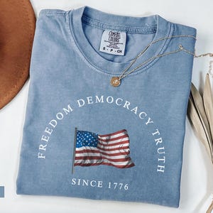 FDT Freedom Democracy Truth Shirt, Political Activist, Protest Shirt Democracy, Anti Trump Apparel, Pro Democracy Shirt, Anti MAGA Political