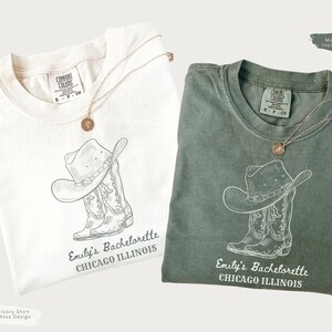 Custom Western Bachelorette Shirt, Comfort Colors® Cowgirl Last Rodeo Tee, Personalized Bridal Squad Gift, Nashville Bach Party Shirt image 2