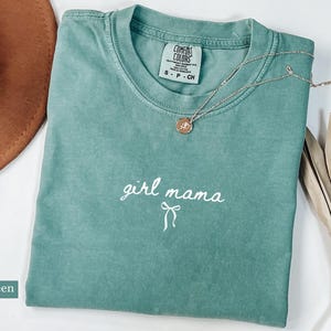 Girl Mama Shirt Comfort Colors®, Girl Mama Tees, Mom Tshirt, Mother&#39;s Day Shirt, Girl Mama Club, Mama of Girls Shirt, Mom Life clothing Gift