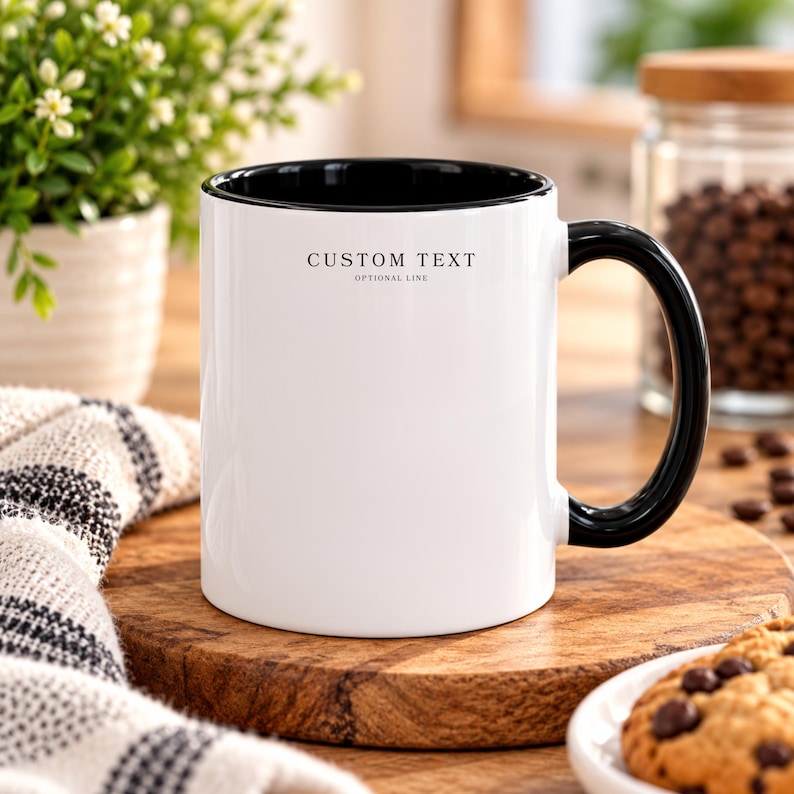 Custom Ceramic Mug, Personalized Quote Gift, Customize Text Mug ...