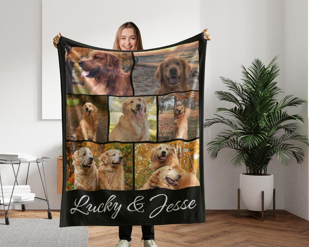 Personalized Dog Blanket With Name Custom Photo Blanket for Dog Custom ...
