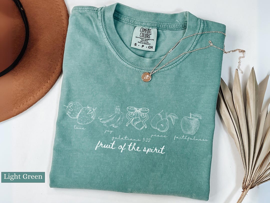 Fruit of the Spirit Christian Tshirt, Doodle Bible Verse Shirt ...