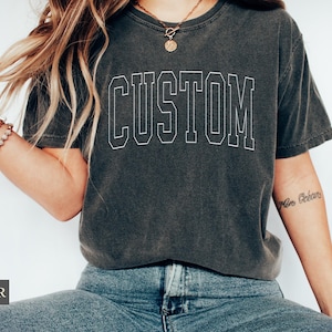 Custom Mascot Shirt, Custom Team Name Shirt, Custom Varsity Shirt, School Team, School Mascot, Sports Mascot, Team Mascot Tee, School Spirit