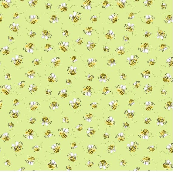 Clothworks SusyBee Susy Bees SB20197-820 Green