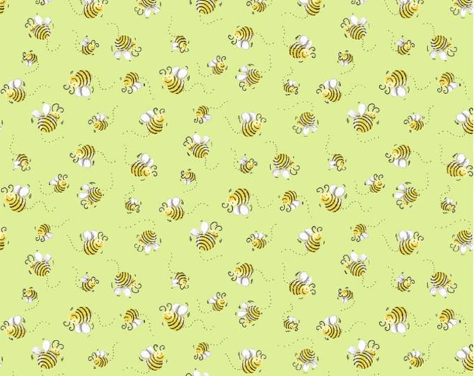 Clothworks SusyBee Susy Bees SB20197-820 Green