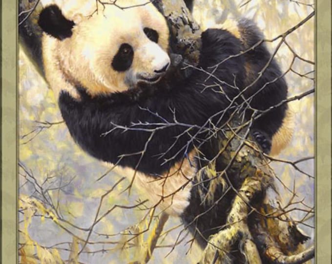 Panda Trilogy Fabric Panel – 36” by John Seerey-Lester - Q12