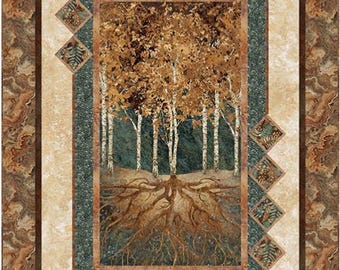 Northcott Stonehenge Rooted Quilt Kit Including Backing – PTN3582