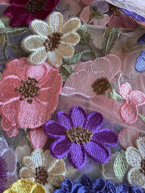 3D Embroidered Mesh – Fashion Collections Evergreen 168B