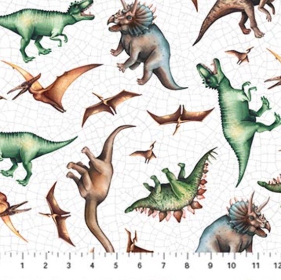 Northcott Paleo Tales Dinosaur-Themed Fabric Collection DP26783-10