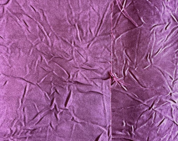 Crushed Plum Satin Fabric 165