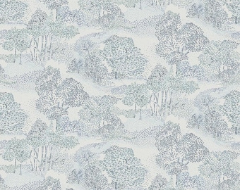 Clothworks Perspective Digital Woodland Fabric Y4000-140