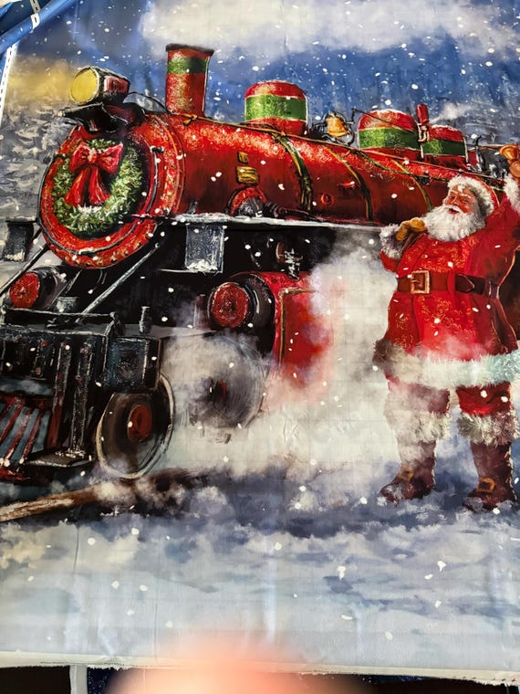 More Christmas Wishes – Santa Locomotive Panel Q8
