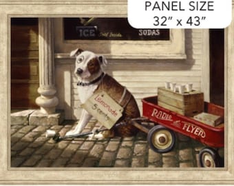 Northcott Fabric For the Love Of Pete Panel CP25305-12