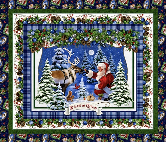 Holiday Frames Quilt Kit Top & Binding Only 57"x48"