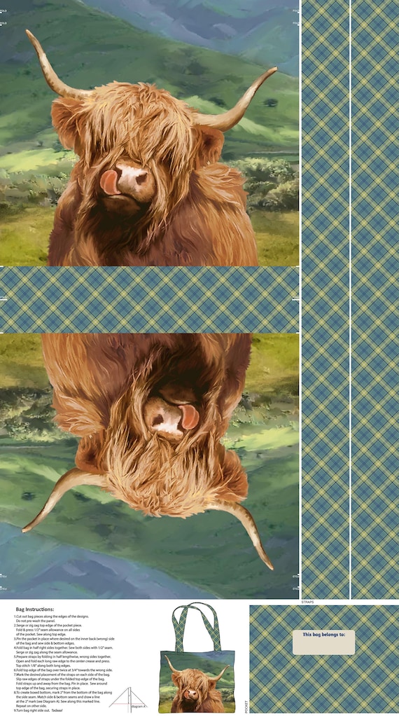 Northcott Fabrics – Highland Home Tote Bag Canvas C28696-76