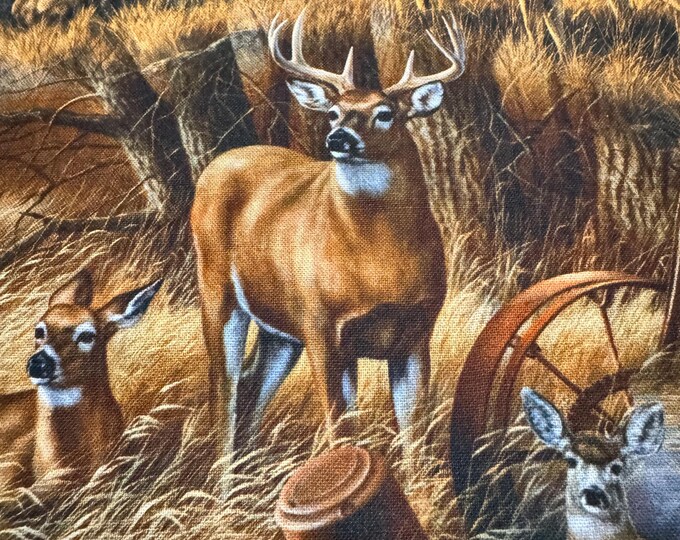 Woodland Deer Scenic Fabric 199