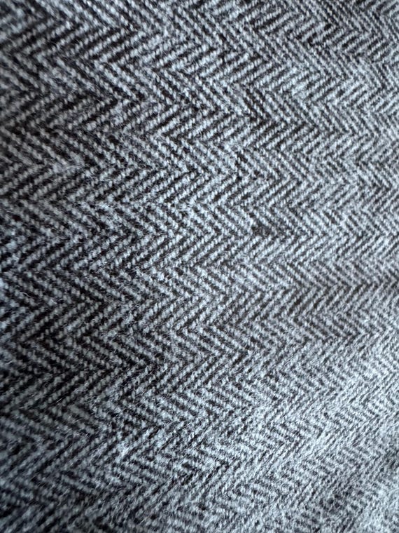 Light Blue Herringbone Woven Fabric 220B
