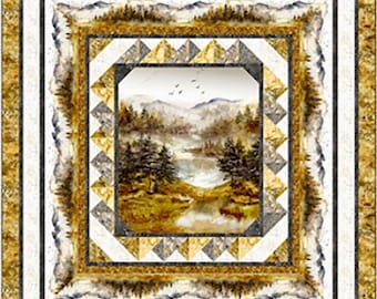 Misty Morning Quilt Kit — Queen Size Nature Quilt Kit