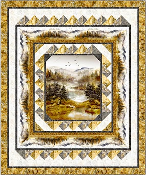 Misty Morning Quilt Kit — Queen Size Nature Quilt Kit