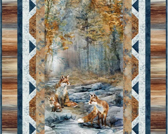 Northcott Fox Den – Leash on Life Quilt Kit PTN3524