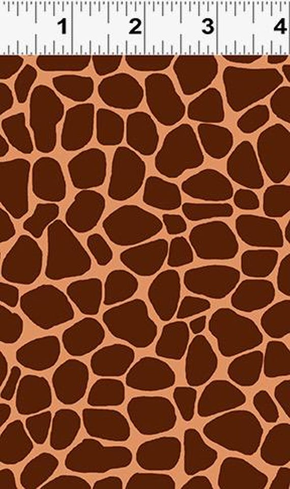 Clothworks Susybee Zoe the Giraffe Skin Print SB20258-280 Brown