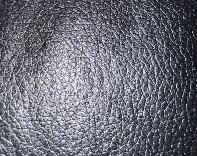 lack Faux Leather Vinyl Upholstery Fabric – 54" x 60" Cut – Pebble Texture 338