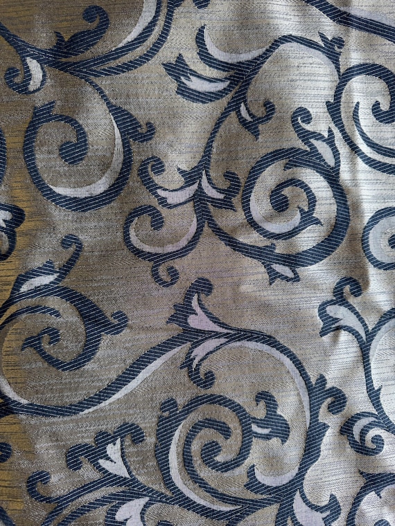 Baroque Scroll Heavy Upholstery Fabric 166B