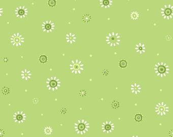 Clothworks SB20104-835 - Sunburst Dot Fabric – Soft Green Cotton