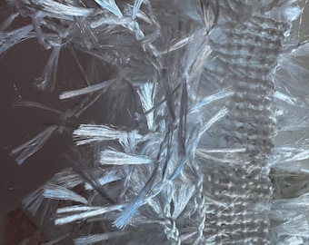 White Hairy Gimp Sewing Trim