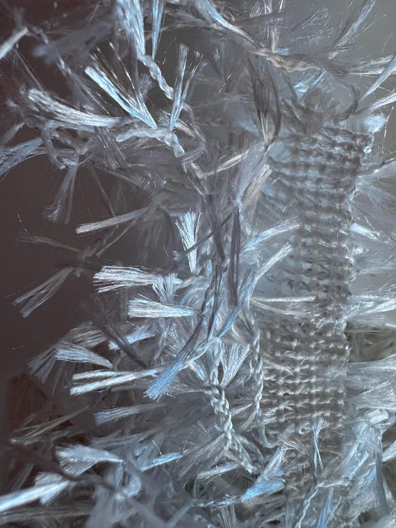 White Hairy Gimp Sewing Trim