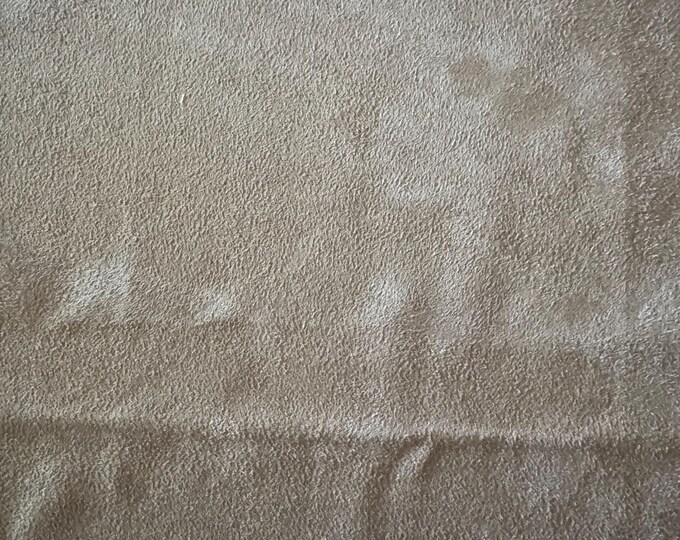 Soft Tan Suede-Look Fabric