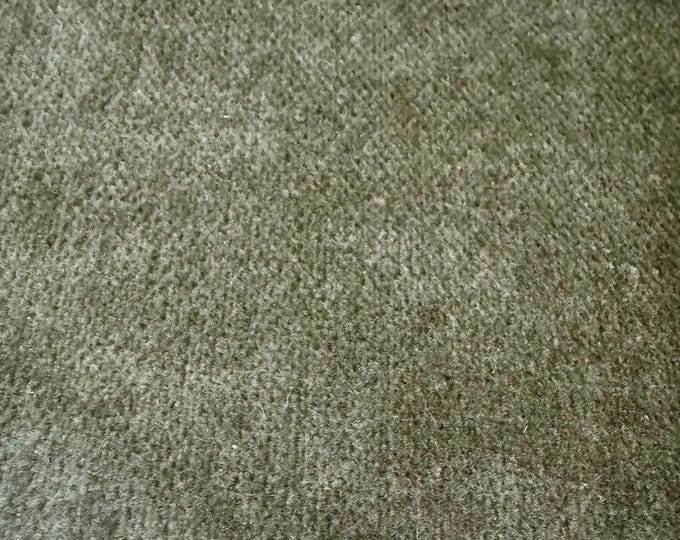 Soft Sage Plush Upholstery Fabric – Cozy Textured Solid 250R