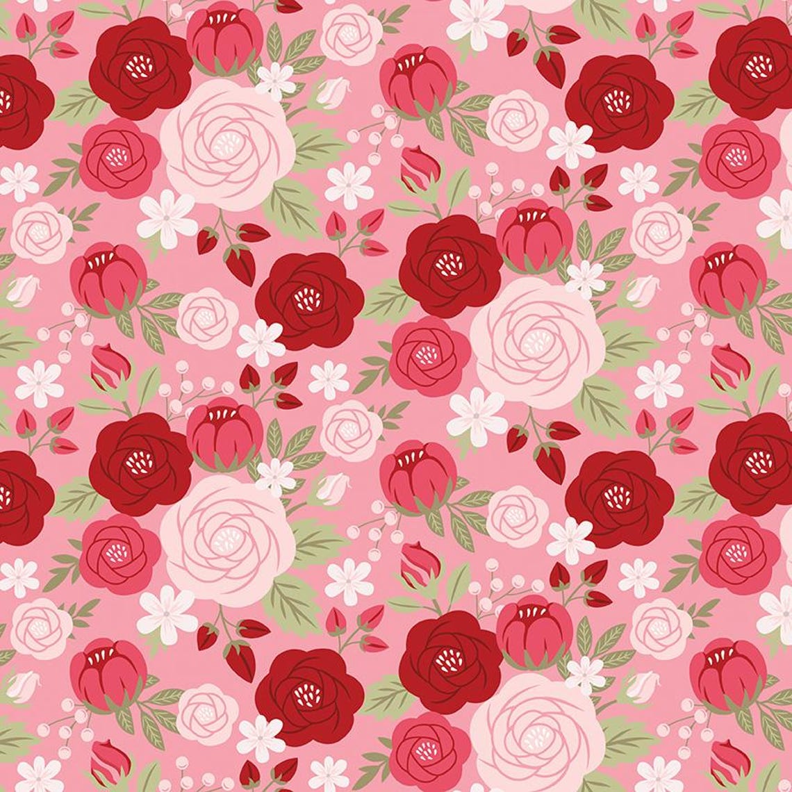 Riley Blake Sew in Love Half Yard Bundle, Valentine Fabric Bundle ...