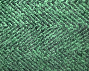 Green Herringbone Flannel Fabric – Soft Brushed Cozy Woven – Apparel, Quilting, Crafts 344