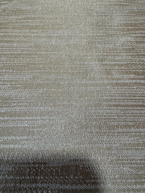 Beige/Gold Textured Upholstery Fabric – Heavyweight Woven Material 228B