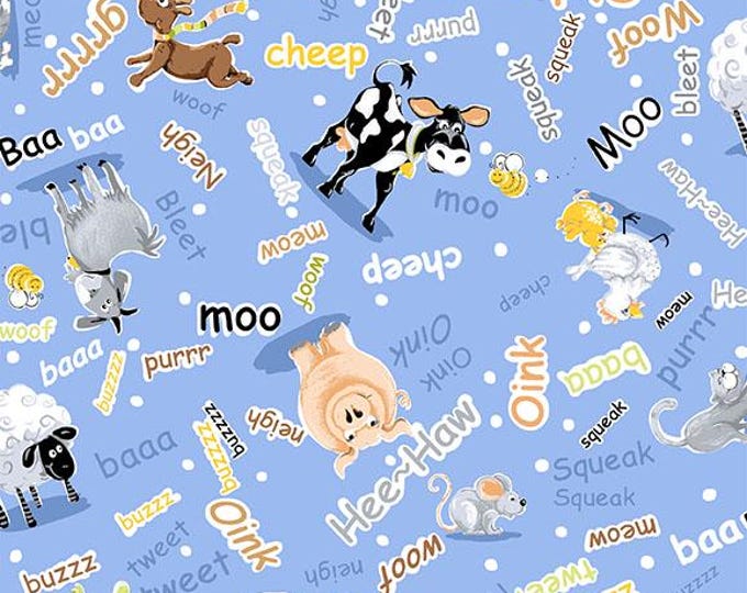 Clothworks SusyBee Barnyard Blues Fabric Collection SB20415-760