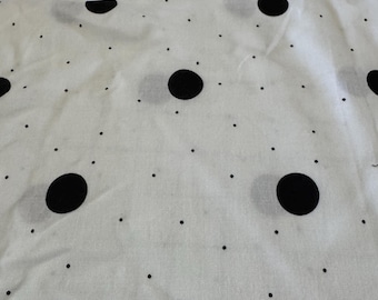 Black & White Polka Dot Fabric 239