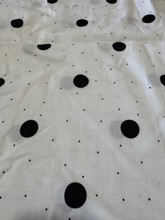 Black & White Polka Dot Fabric 239