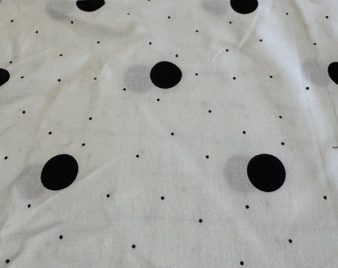 Black & White Polka Dot Fabric 239