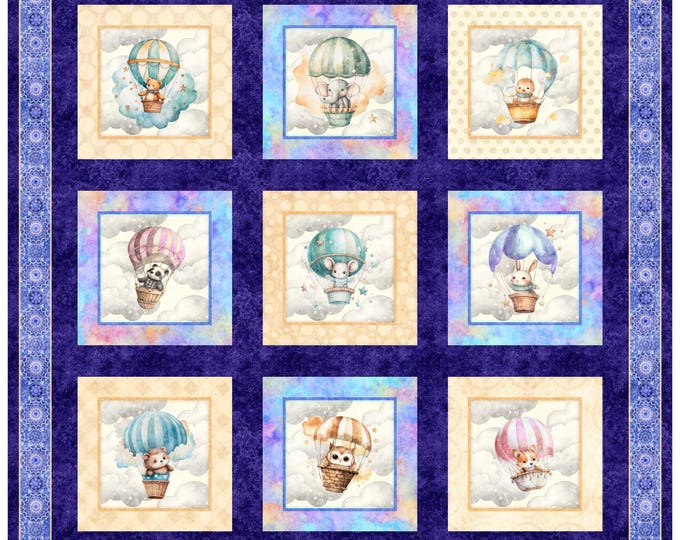 Oh the Places Fabric Collection – Panels 30665-V