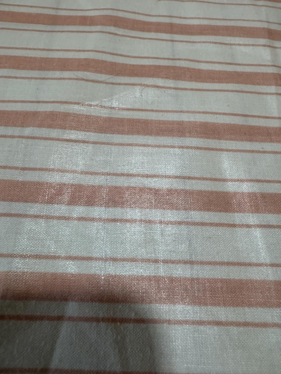 Waverly “Candy Stripe” Peach & White Stripe – 100% Cotton Screen Print Fabric 249R
