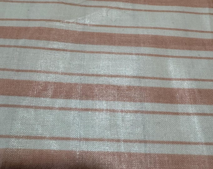 Waverly “Candy Stripe” Peach & White Stripe – 100% Cotton Screen Print Fabric 249R