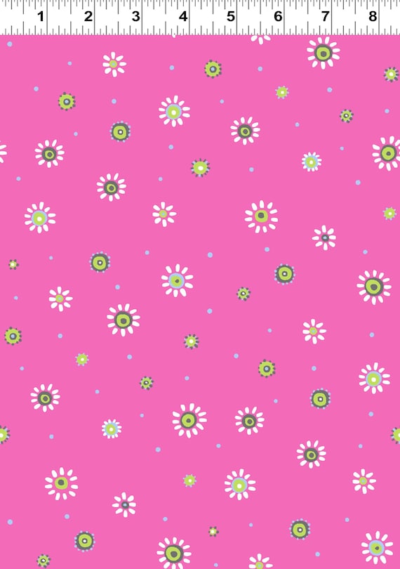 Clothworks Sunburst Dot – Magenta - SB20104-535