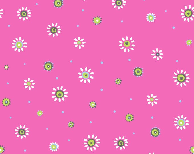 Clothworks Sunburst Dot – Magenta - SB20104-535